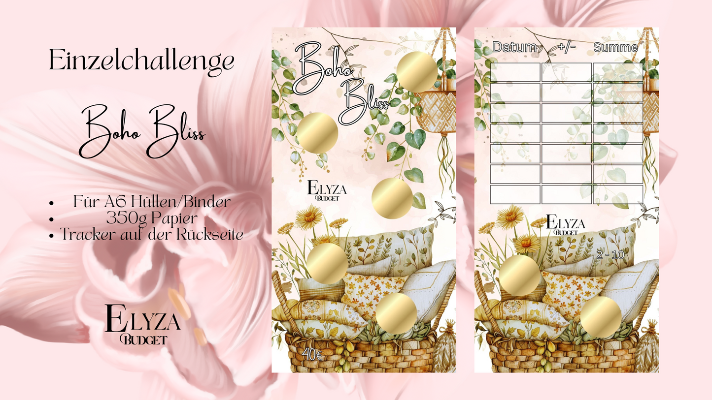 Einzel Sparchallenge Boho Bliss