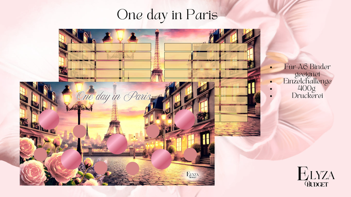 Einzel Sparchallenge - One day in Paris