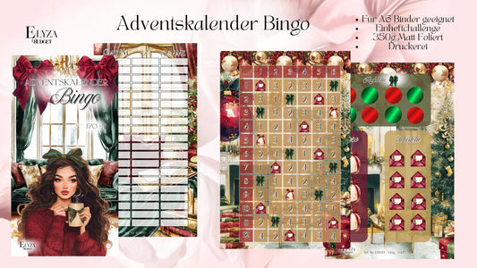 Adventskalender Bingo – Einheft-Challenge für deinen A6 Binder