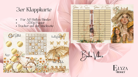 Dreier Klappkarte Boho Vibes