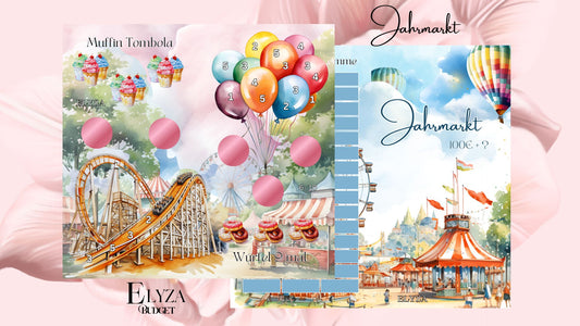 Zweier Klappkarte Jahrmarkt