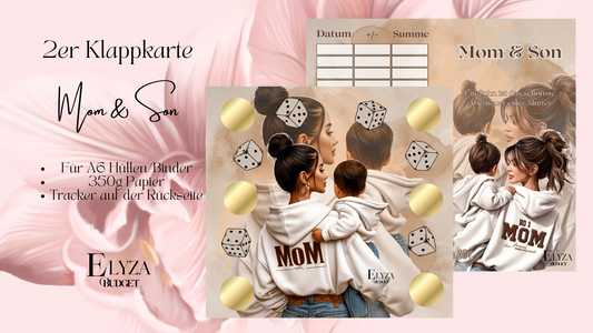 Zweier Klappkarte Mom & Son