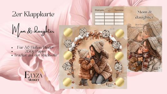 Zweier Klappkarte Mom & daughter
