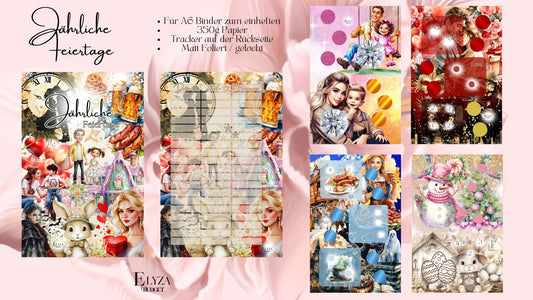 Einheftchallenge - Jährliche Feiertage