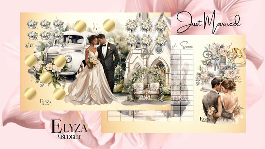 Dreier Klappkarte Just Married