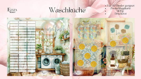 Zweier klappkarte Waschküche