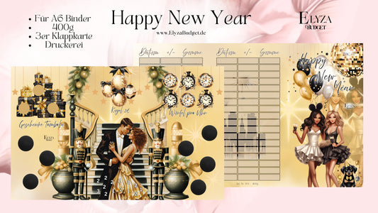 Silvester-Spiel – Dreier-Klappkarte für den perfekten Jahreswechsel